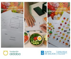 Collague de fotos del taller de alimentación saludable