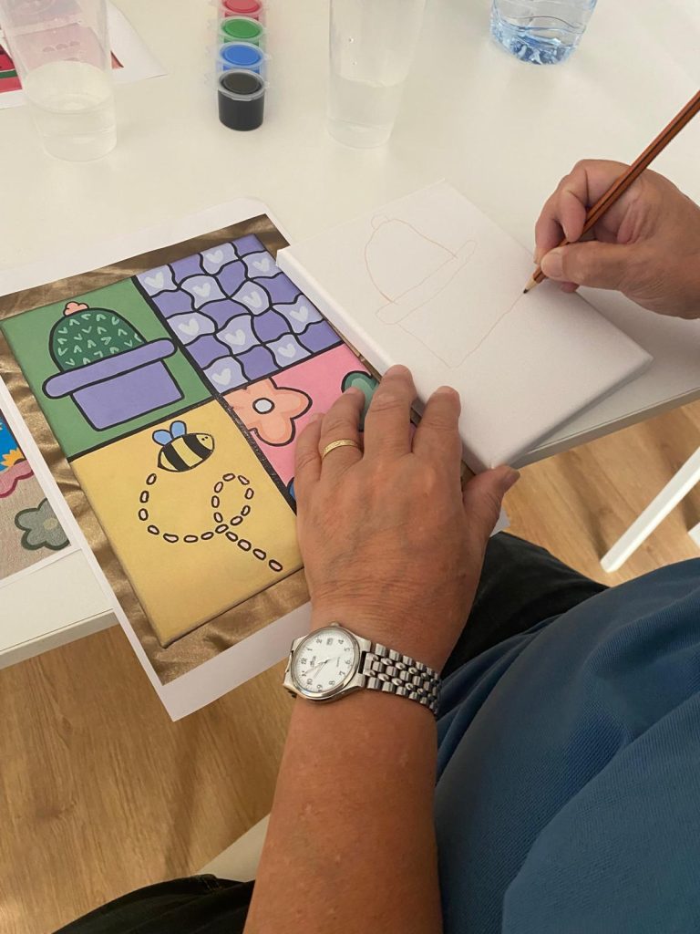 Persona pintando