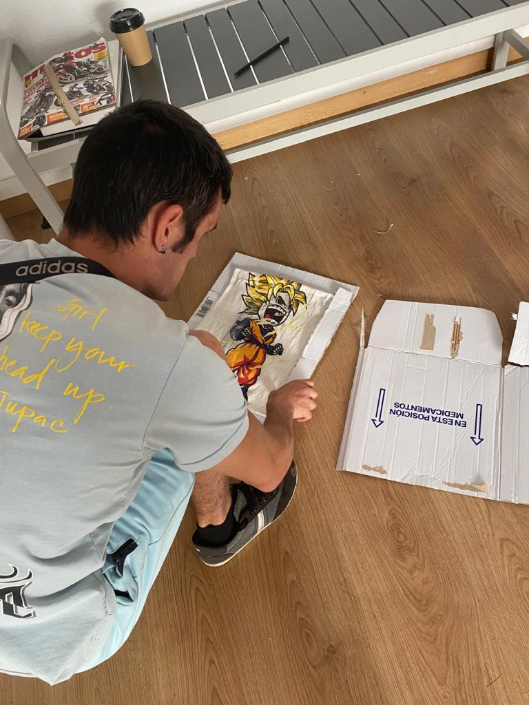Persona pintando