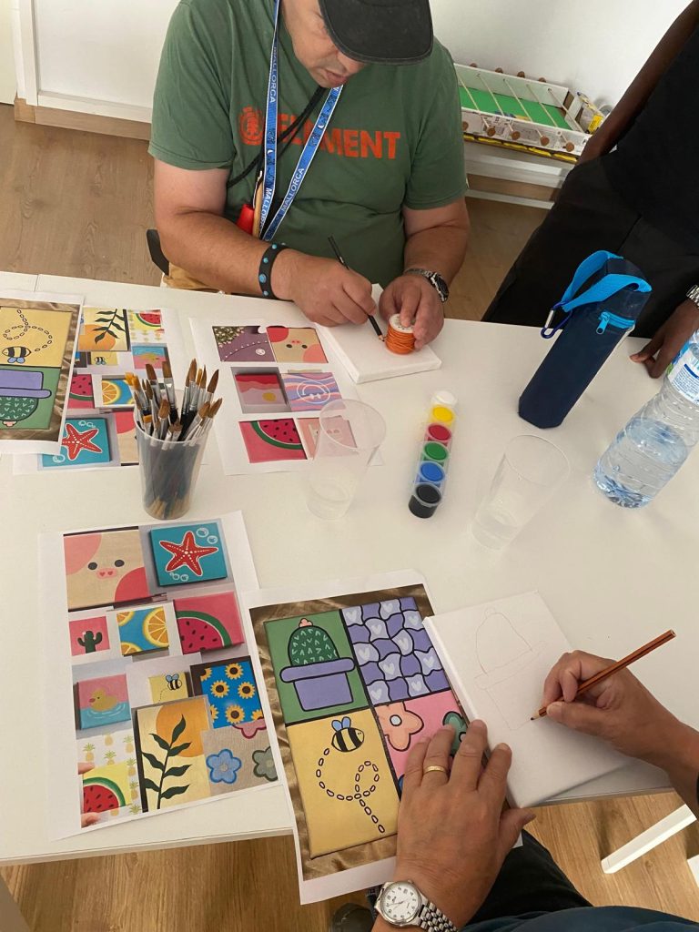 Persona pintando