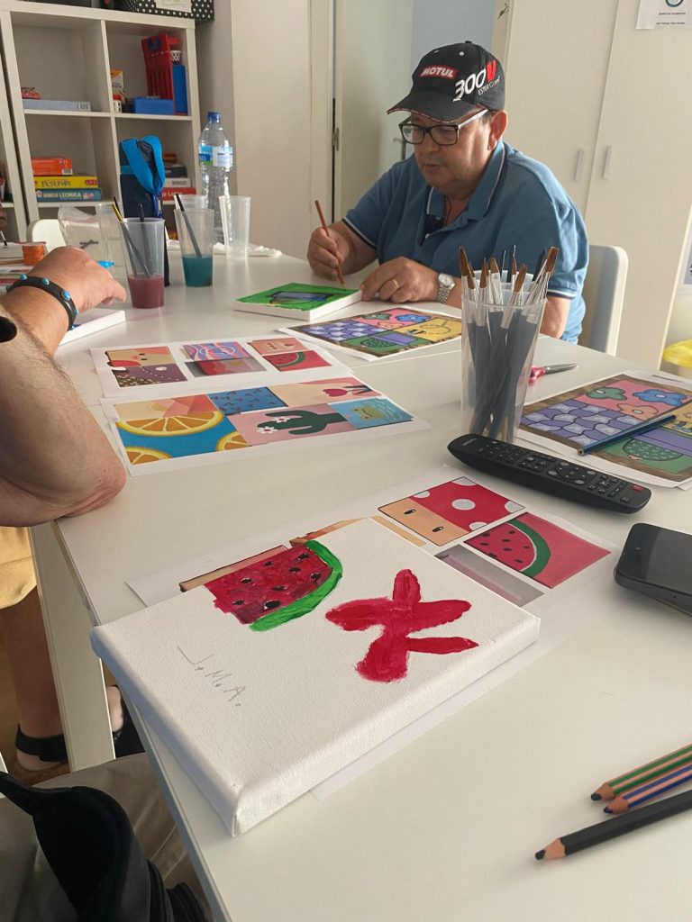 Persona pintando