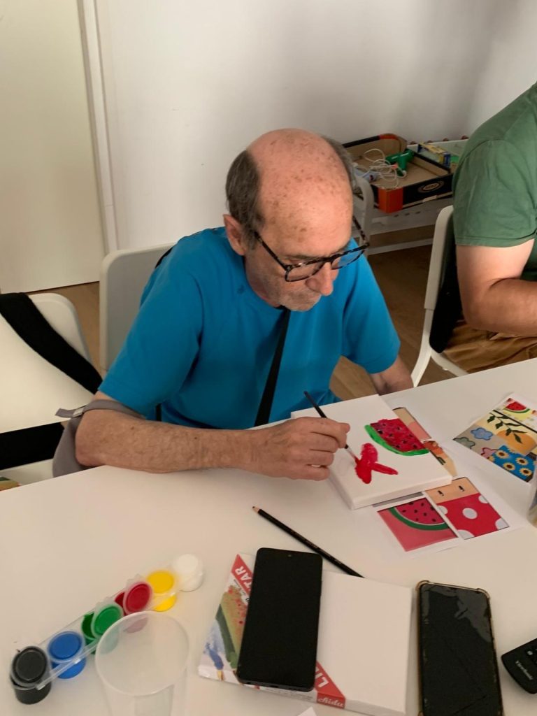 Persona pintando