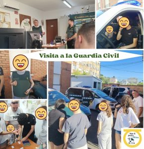 Collague de fotos de la visita de la guardia civil a Casa de Familia