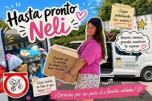 Montaje con fotos de la chica que deja el piso y su mudanza