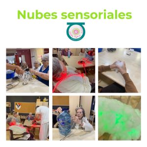 Collague de fotos de taller nubes sensoriales