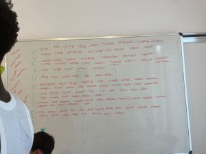 Chicos en taller afectivo
