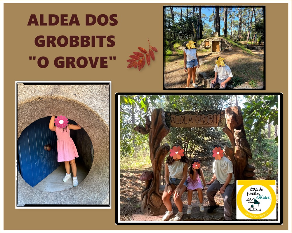 Collague de fotos de niños en Aldea Grobbits