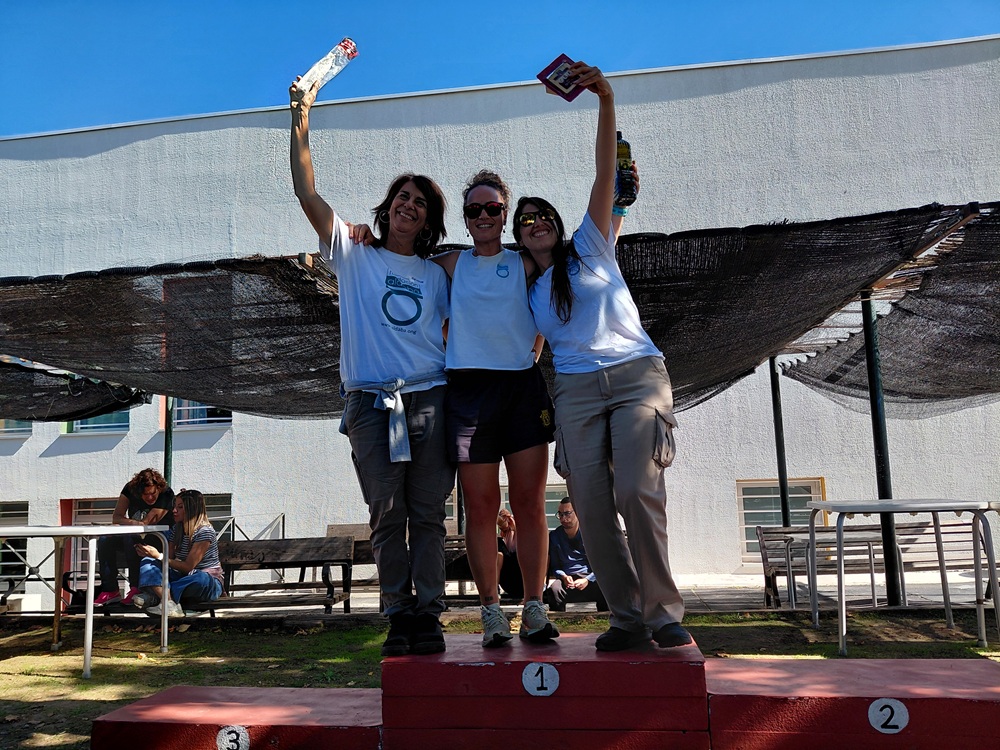 Podium de campeones el lanzamiento de alpargata